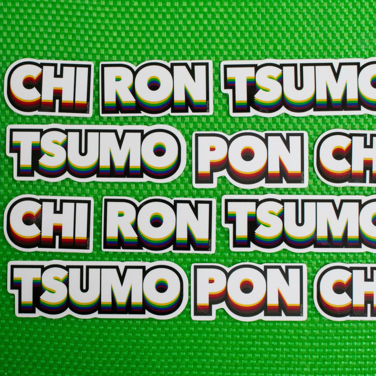 Riichi Mahjong Words - Graphic Sticker Pack