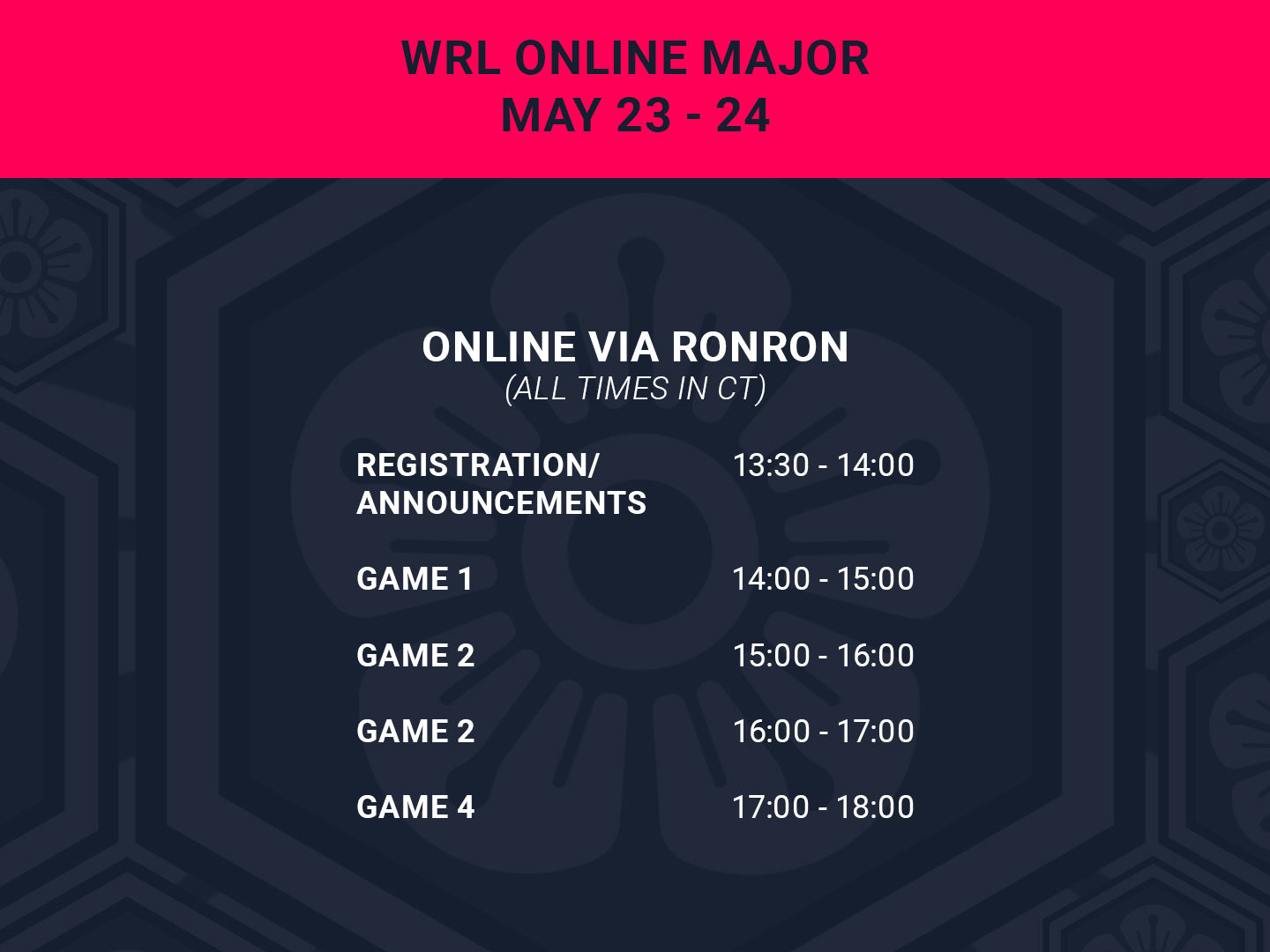 World Riichi League 2026 - May Major - ONLINE